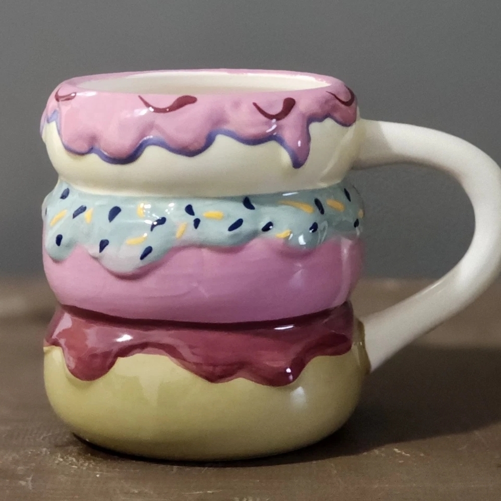 Colorful Stacked Donut Mug